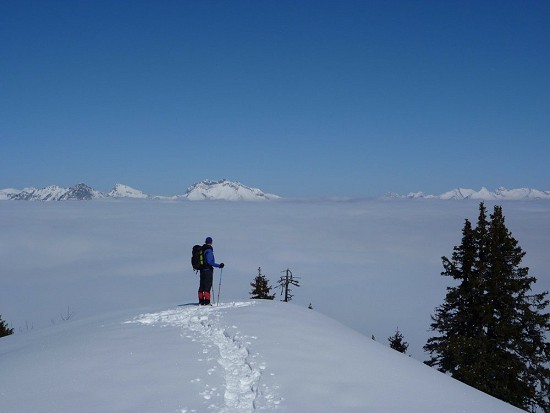 amazing inversion in Chamonix Valley  © The Mountaineering Council of Scotland