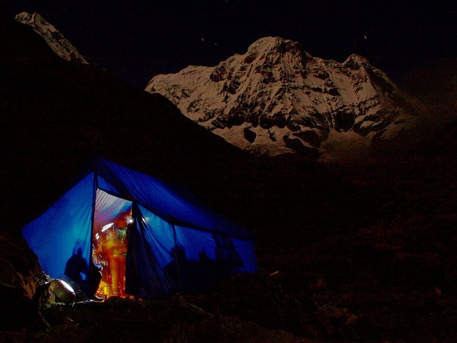 MBC Base Camp On A Clear Night  © Chris Sloan