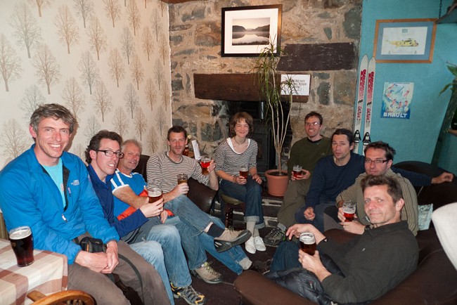 The full CWN team in the Gallt y Glyn Hotel  © Mark Reeves