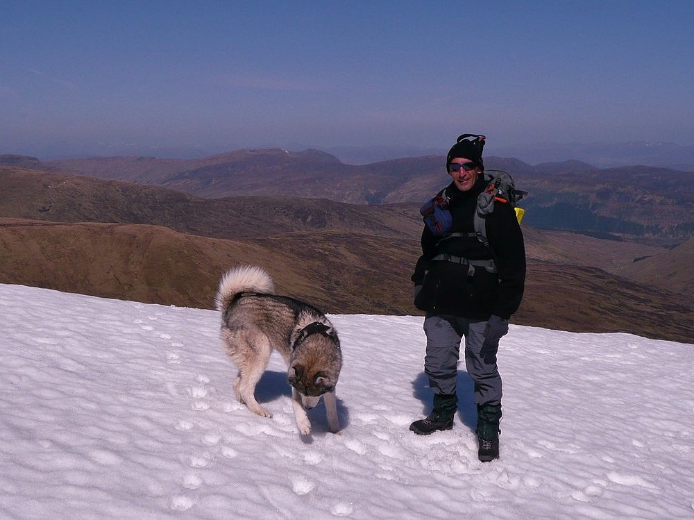 On Meall Garbh with 'Nimbus@  ©
