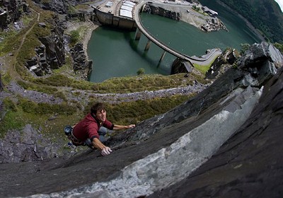 The retro-bolted Horse Latitudes 6a+ gives a great and grippy route.  © Mark Reeves