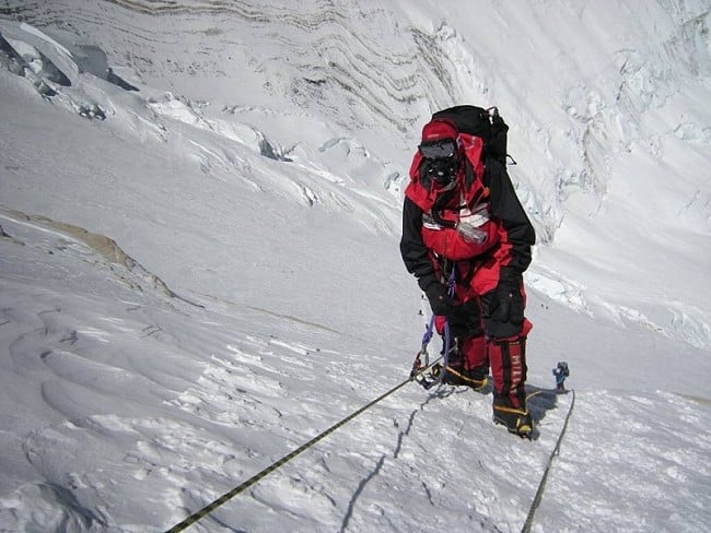 Above the Yellow Band on the way to Camp 4 on the South Col of Everest  © David Hamilton