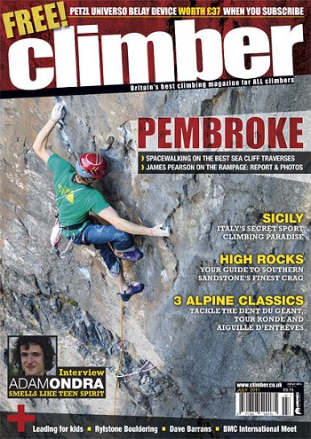 Climber magazine on sale 9th June - July issue #1  © Climber - July issue