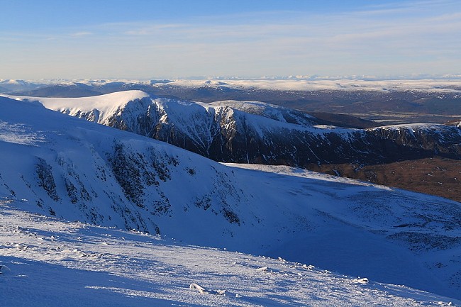 Windfarms beyond the National Park boundary will soon be prominent in this view from Braeriach   © UKC News