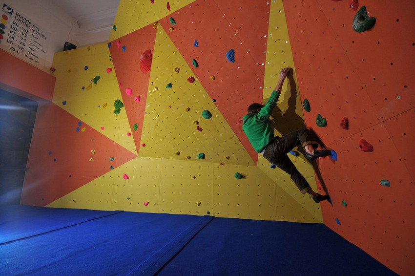 Competitions set by World Cup climber, Dave Barrans  © Harrogate Climbing Centre