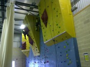 The Climbing wall being redone for its 2011 make over