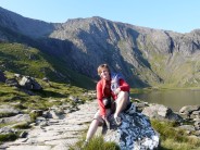 with Idwal slabs in background