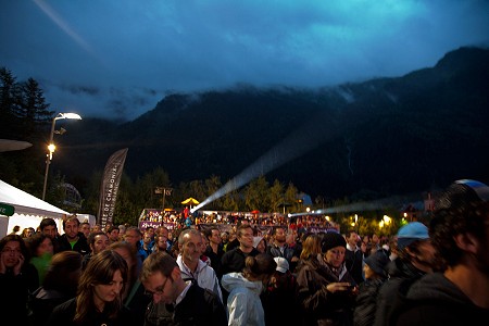 The heavy rain didn't put off a large crowd who watched the competition and firework display afterwards  © Jack Geldard