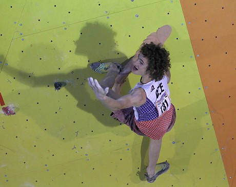 Adam Ondra taking second place at the World Championships 2011  © Arco 2011