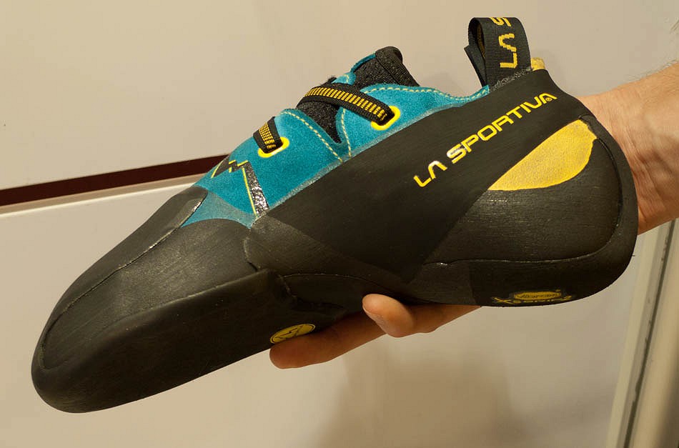 The La Sportiva Futura rock shoe featuring 'No Edge'  © UKClimbing Limited