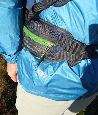 TNF Angstrom 30 - hip belt pocket detail  © Bridget Collier