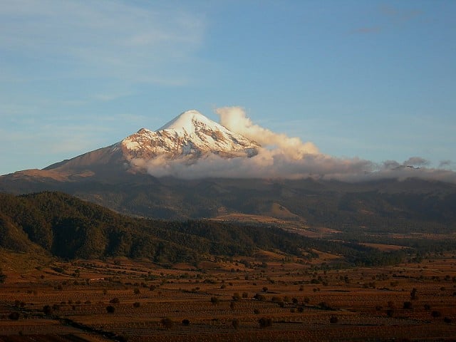 El Pico de Orizaba from a hill outside Tlachichuca  © Dan Bailey