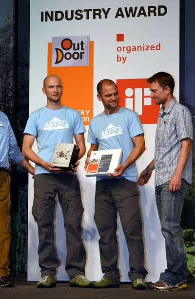 One of the design team Eric Svastrom on the left and Primus president, Andreas Jakabffy, middle  © Primus