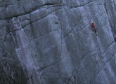 Andy Marshall on Warhorse, E4 6a, Spellack Main Face, Mournes