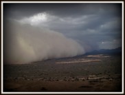 OHHH Shit!!! Here comes a sand storm....while climbing....