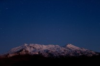 Twilight at Mt. Ruapehu, NZ