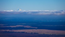 View of Mt. Taranaki from Mt. Ruapehu.