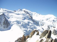 Mont Blanc, from the Auguille De Midi