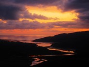 Mawddach Estuary, North Wales at sunset