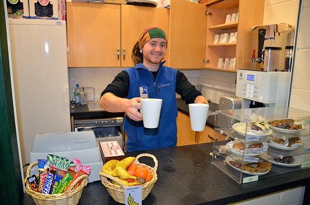 The Creamery Cafe welcomes you.  © UKC/UKH