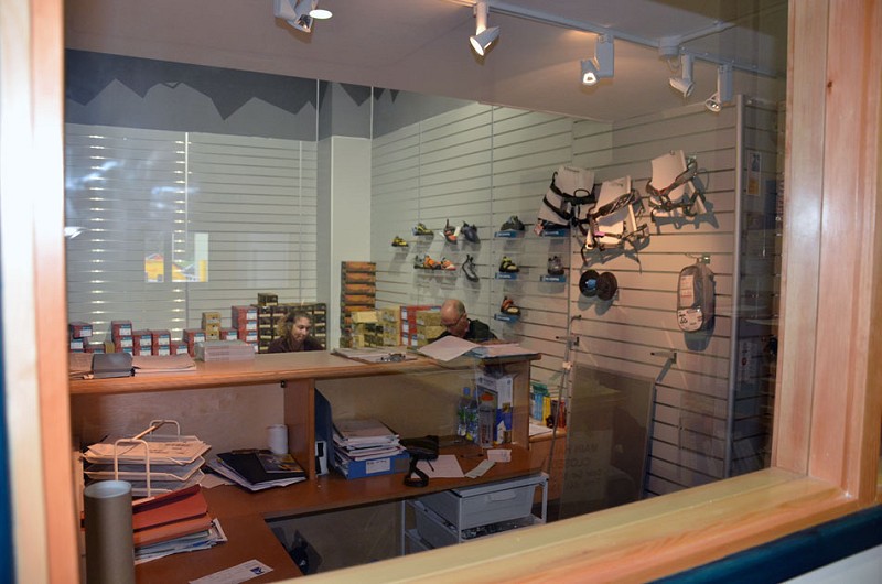 The centre has a new dedicated climbing shop in the reception area.  © UKC/UKH