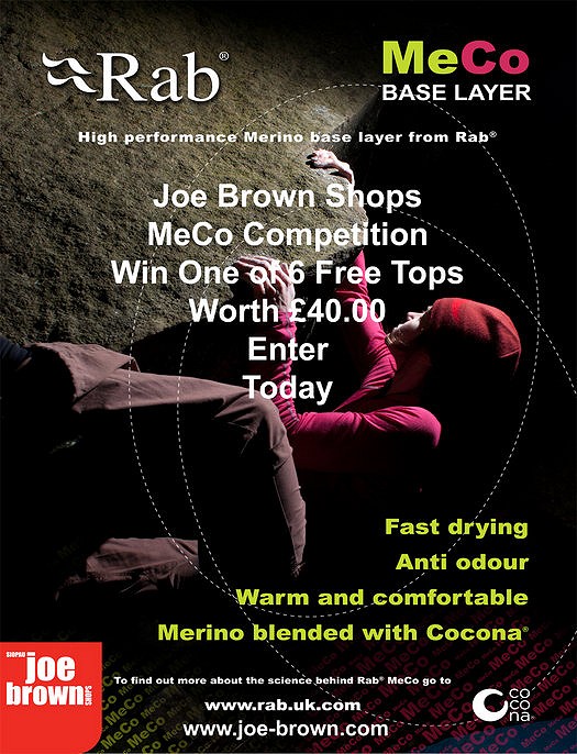WIN: Rab MeCo Competition , Products, gear, insurance Premier Post, 4 weeks @ GBP 70pw