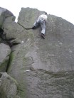 Simon soloing The Outdoor Pursuits Cooperative