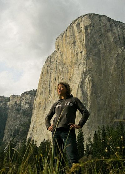 Mayan Smith-Gobat in front of El Cap, Yosemite  © Smith-Gobat coll.