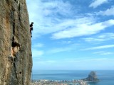 Ben climbing the photogenic Tai Chi (F6b), Olta, Spain