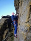 Bob does his first ever lead - at 63 years old.