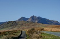 Snowdon, taken on our way to a disused slate quarry near Llanberis