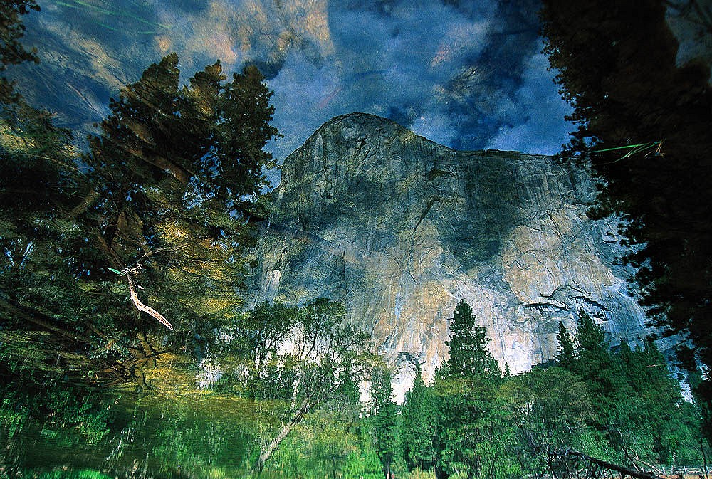 A reflection of El Capitan in the water.  © Urban Golob