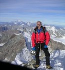 Matterhorn summit looking towards Mont Blanc