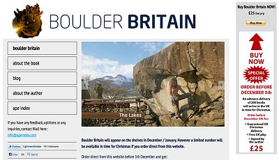 A New Guidebook: Boulder Britain by Niall Grimes, Products, gear, insurance Premier Post, 6 weeks @ GBP 70pw  © Niall Grimes