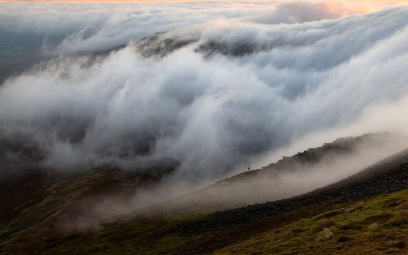 Ingleborough. Dawn Inversion.  © Catherine Speakman