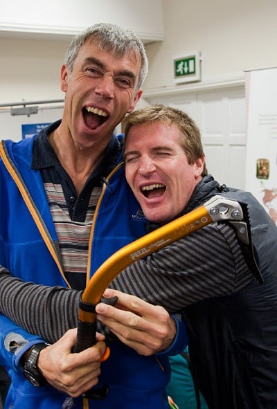 I promised everyone I'd put an embarrasing photo of Phil Dowthwaite and Stu MacAleese online...  © Jack Geldard / UKC