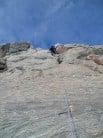 Big Fall Possible. Amazing Granite Wall.