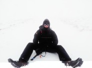 Sitting on Skiddaw just before a lovley White Out