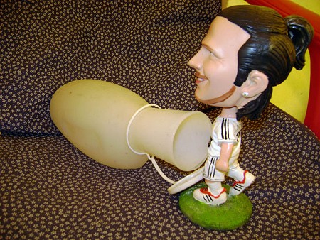 The offending toy of David Beckham...  © Kevin Thaw Collection