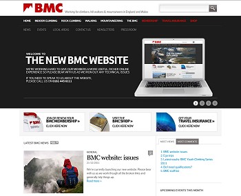 New BMC Website  © UKC News