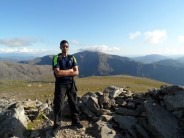 on top of Y Garn with Snowdon in the back