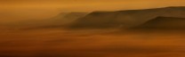 Mynydd Troed and the Black Mountains as seen from Cribyn at 5am May 2010