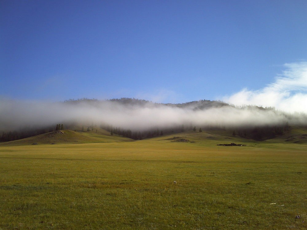 cloud inversion on the mongolian plains, near khatgal.  © Rudi B