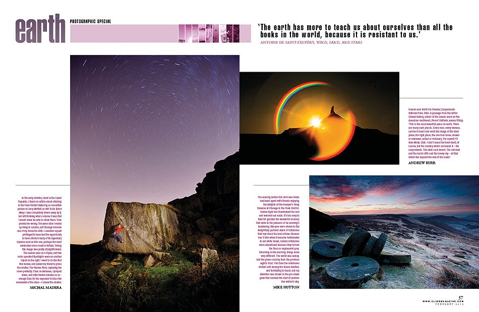 Climb Magazine - February Photography Special - Earth  © CLIMB Magazine