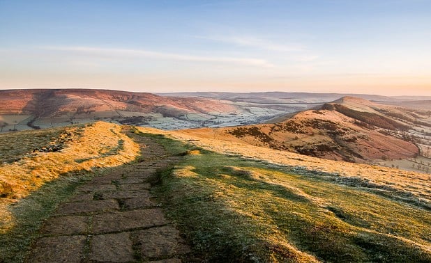 The Great Ridge at dawn from Mam Tor  © Paul Evans