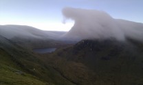 Cloud formation over Grisedale Tarn
