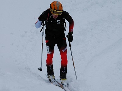 Es Tresidder competing at the 2010 Ski Mountaineering world championships  © Nick Wallis