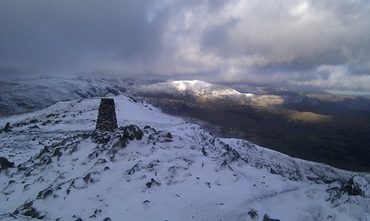 Red Screes Summit on a fine January day.  © dangerdave