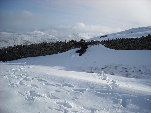 After heavy snow, passed en route to helvellyn. Ice axe and crampons essential!  © John Pierre