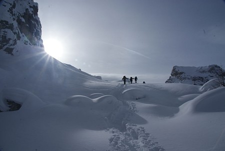 Walking into the icefalls  © danielwildeyphotography.com